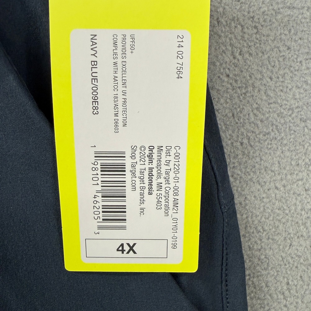 All in Motion Navy Blue Stretch Cargo Joggers Mens 4X UPF 50+ Active Pants - Picture 7 of 11